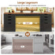SEDETA | 59.1 Inch Home Office Desk with 8 Drawers Power Outlet Computer Desk with File Drawers Wood Executive Desk with USB Type-C Charging Station