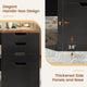 SEDETA | 59.1 Inch Home Office Desk with 8 Drawers Power Outlet Computer Desk with File Drawers Wood Executive Desk with USB Type-C Charging Station
