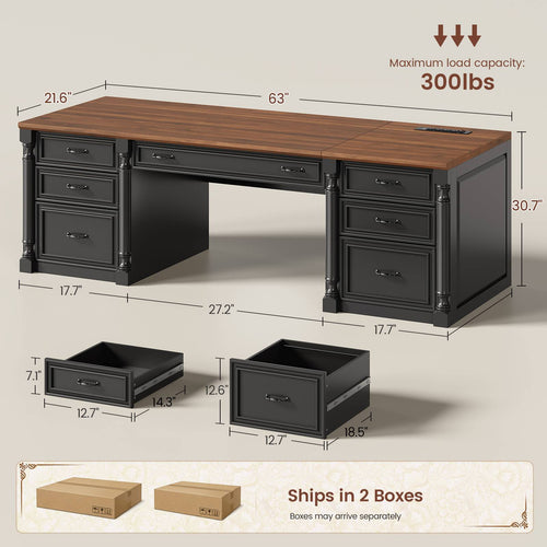 2 person desk