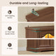 SEDETA® 70 Inch Tall Farmhouse Bookshelf for Home Office with Glass Doors Drawer Bookshelf Floor Standing 6 Shelf Display Storage Shelves Bookcases for Living Room