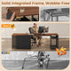 SEDETA 78.7 Inch Computer Desk with 7 Drawers Long Office Desk with Pegboard and Adjustable Storage Gaming Desk with Power Outlet and USB-C Port Large Desk for Home Office Living Room