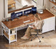 SEDETA 78.7 Inch Computer Desk with 7 Drawers Long Office Desk with Pegboard and Adjustable Storage Gaming Desk with Power Outlet and USB-C Port Large Desk for Home Office Living Room