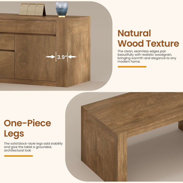 SEDETA 63 Inch Farmhouse Executive L Shaped Desk with Drawers Corner Computer Desk with File Drawers Office Desk with Storage Cabinet Power Outlet Modern L Desk for Home Office