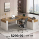 SEDETA | 63 Inch L Shaped Home Office Desk with File Drawers Farmhouse Executive Desk with Drawers Computer Desk with Storage Cabinet Power Outlet Modern L Desk for Home Office
