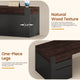 SEDETA 70.1 Inch Farmhouse Executive L Shaped Desk with Drawers Large Office Computer Desk with File Drawers Adjustable Storage Cabinet Power Outlet Modern L Desk for Home Office