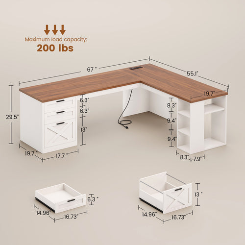 2 person desk