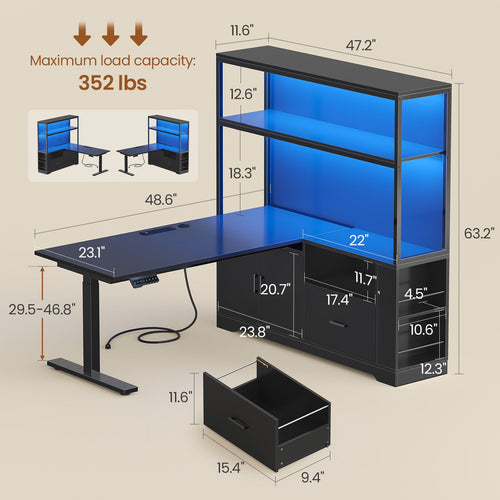 2 person desk