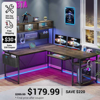 SEDETA 67 Inch L Shaped Gaming Desk Reversible Computer Desk