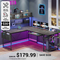 SEDETA 67 Inch L Shaped Gaming Desk Reversible Computer Desk