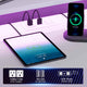 SEDETA® 79 Inch LED Wing Shaped Gaming Desk Computer Table with Storage for Home Office