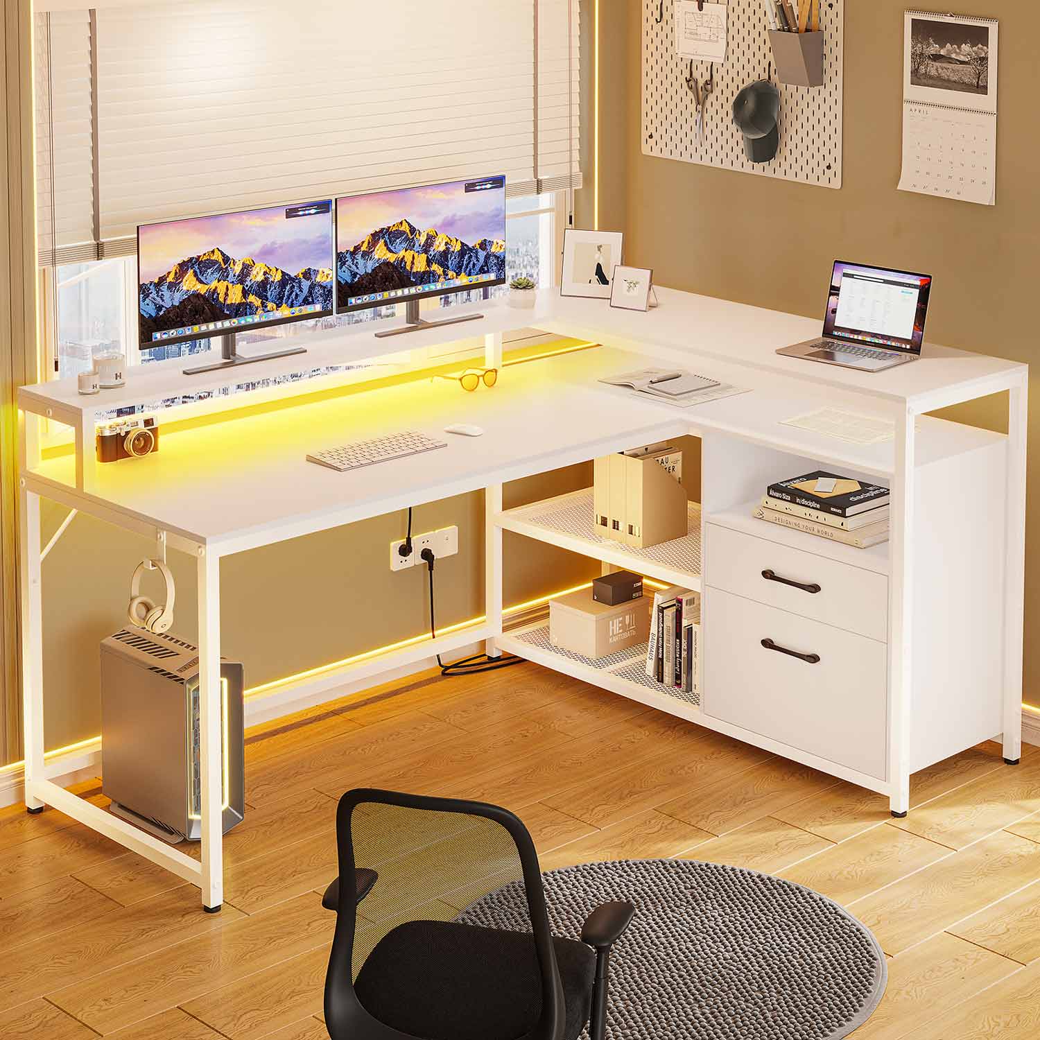 55 inch corner desk sales