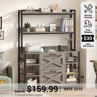 SEDETA File Cabinet with Open Storage Shelf for Home Office