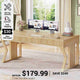SEDETA 55 Inch Executive Desk Computer Writing Table with Storage Drawers