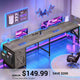 SEDETA 63 Inch L Shaped Corner Desk Convertible Long Home Office Desk with Storage Cabinet