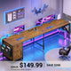 SEDETA 63 Inch L Shaped Corner Desk Convertible Long Home Office Desk with Storage Cabinet
