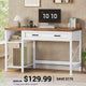 SEDETA 40 Inch Small Computer Desk Writing Desk with Drawer and Storage Shelves