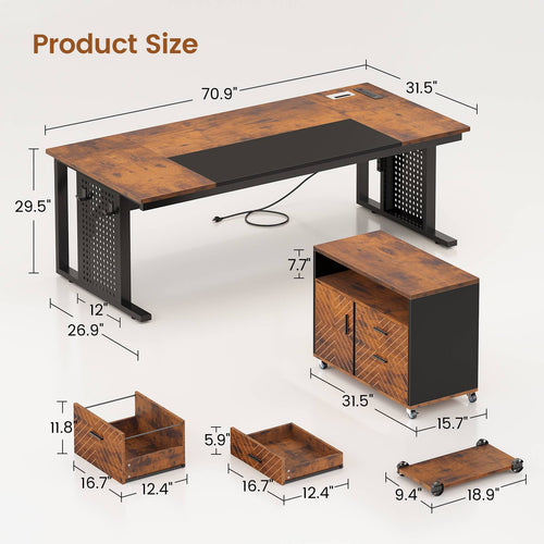 2 person desk
