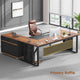 SEDETA | 71 Inch Computer Desk with Rolling File Cabinet Executive Desk with Power Outlets CPU Stand Pegboard and Storage Shelves
