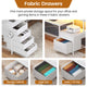 SEDETA | 108 Inch Gaming Desk Two Person L Shaped Desk with File Drawer for Home Office