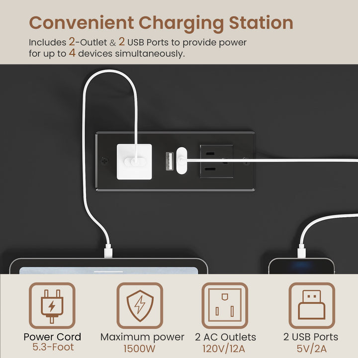 SEDETA 40 Inch Small Computer Desk Writing Desk with Drawer and Storage Shelves