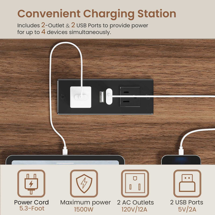 SEDETA 40 Inch Small Computer Desk Writing Desk with Drawer and Storage Shelves