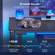 SEDETA 63 Inch Height Adjustable L Shaped Electric Standing Desk Computer Gaming Desk with Led Lights 3 Drawers Power Outlet
