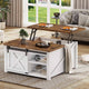 SEDETA® 31.5 Inch Lift Top Coffee Table Farmhouse Square Coffee Table with Storage