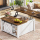 SEDETA® 31.5 Inch Lift Top Coffee Table Farmhouse Square Coffee Table with Storage