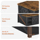 SEDETA® 31.5 Inch Lift Top Coffee Table Farmhouse Square Coffee Table with Storage