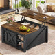 SEDETA® 31.5 Inch Lift Top Coffee Table Farmhouse Square Coffee Table with Storage
