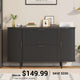 SEDETA | 39.4 Inch File Cabinet Light Luxury Design with 2 Drawers and Sliding Doors Spacious Storage and Printer Stand for Home Office