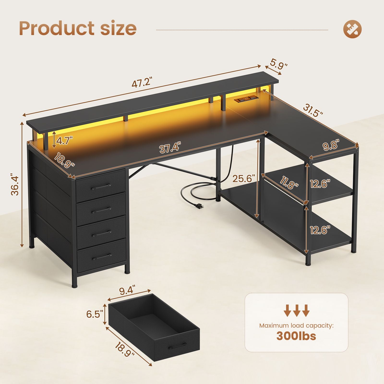 2 person desk