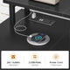 SEDETA 47.2 Inch L Shaped Desk with 4 Drawers and Storage Shelves L Shaped Gaming Desk with LED Lights Power Outlets