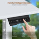 SEDETA | 48.6 Inch L Shaped Standing Desk Computer Desk Height Adjustable Electric Corner Gaming Desks with Power Outlets LED Lights