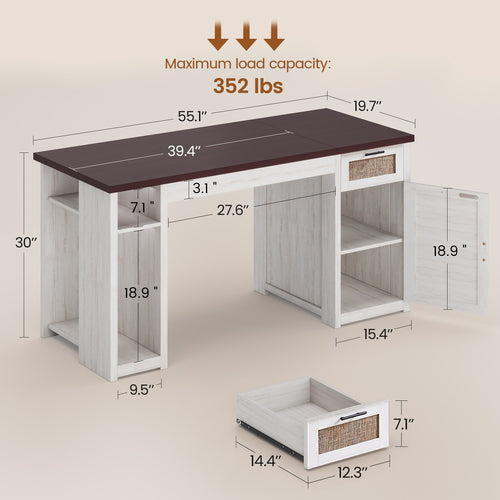 2 person desk