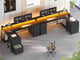 SEDETA 58 Inch L Shaped Gaming Desk with LED Lights Reversible Computer Desk with 7 Drawers and Power Outlet