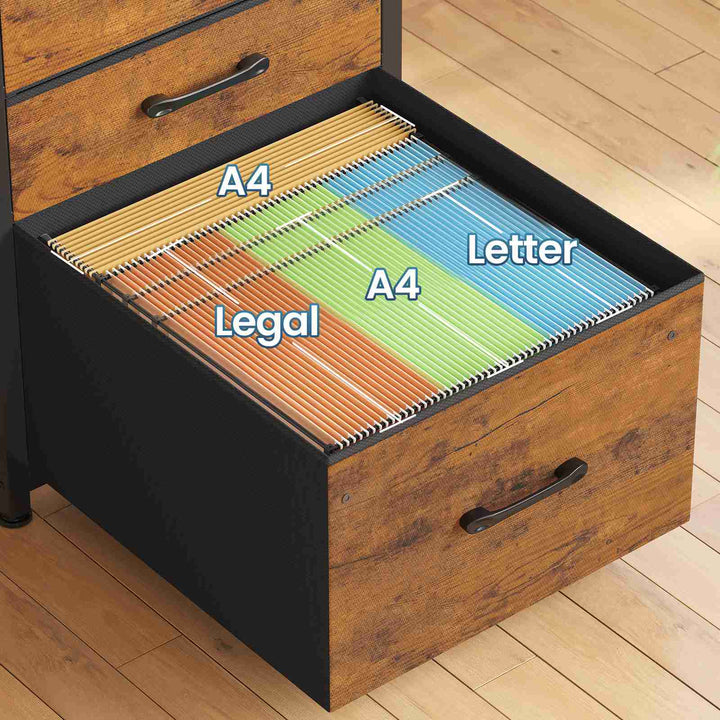 SEDETA 58 Inch L Shaped Gaming Desk with LED Lights Reversible Computer Desk with 7 Drawers and Power Outlet