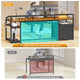 SEDETA 63 Inch Office Computer Desk LED Gaming Desk with Lock Drawers