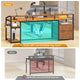 SEDETA 63 Inch Office Computer Desk LED Gaming Desk with Lock Drawers