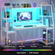 SEDETA 65.7 Inch Gaming Desk Large PC Gamer Desk Workstation with LED Lights