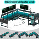 SEDETA 96 Inch L Shaped Gaming Desk Reversible Computer Desk
