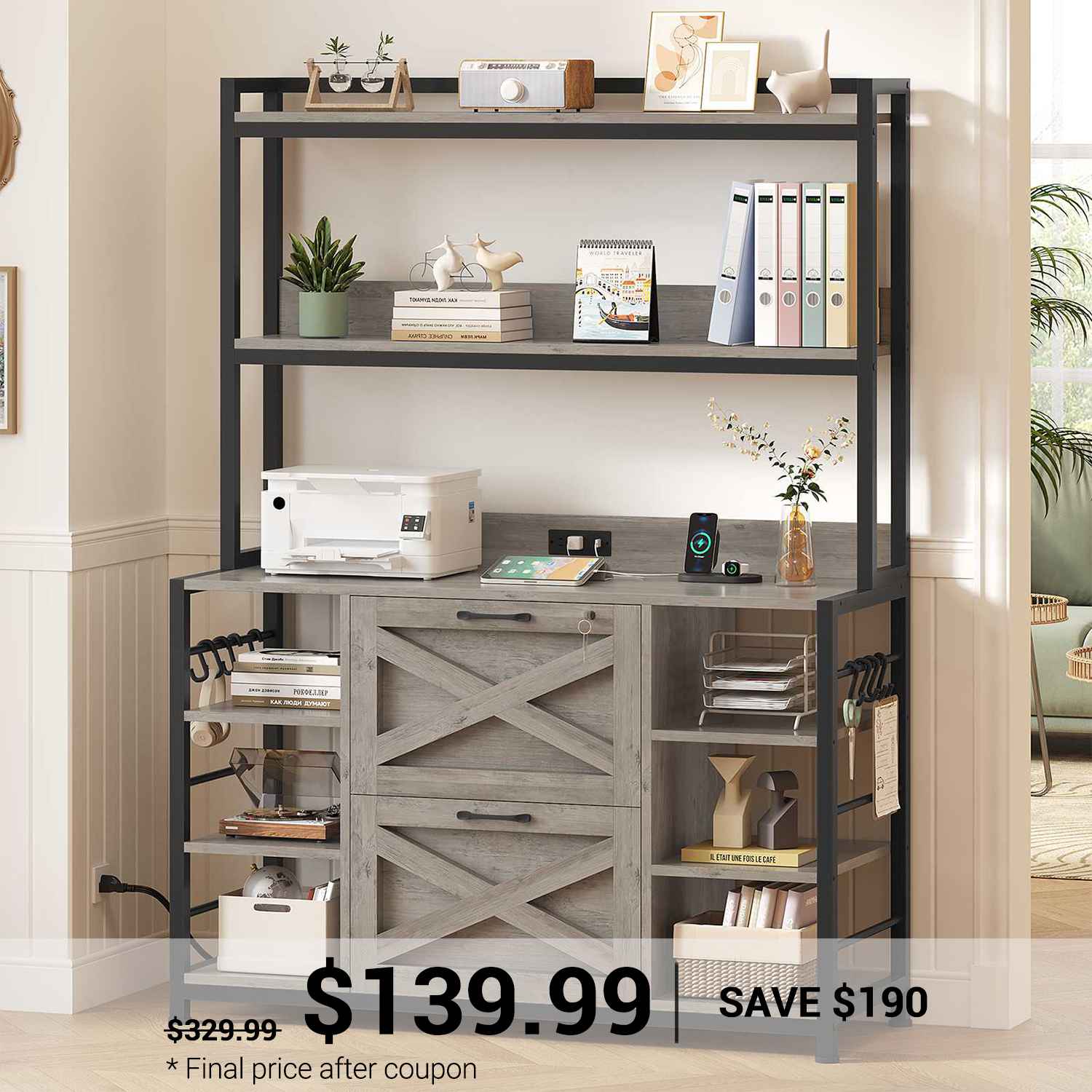 SEDETA® File Cabinet Vertical Filing Cabinet with Lock for Home Office